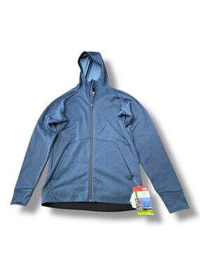 NWT The North Face Veritas Hoodie Shady Blue Heather Full Zip Men’s Size S